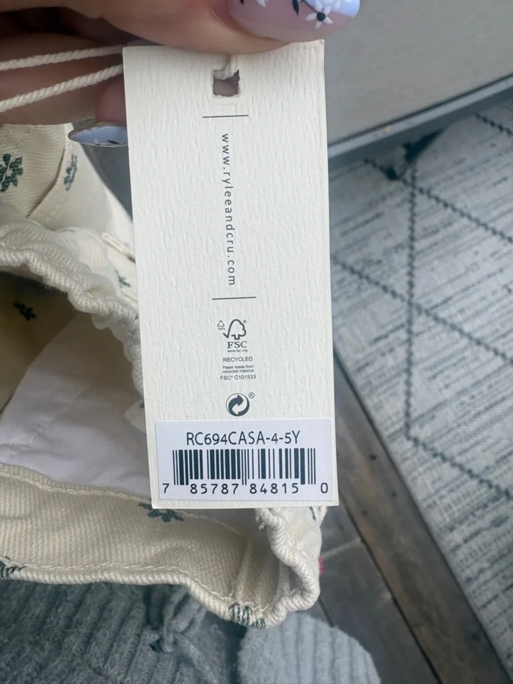 Rylee + Cru cream jeans